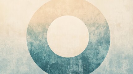 Serene Minimalist Meditation Art Symbolizing Focus and Productivity