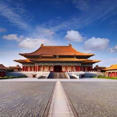 Fototapeta premium The Architectural Grandeur of the National Palace Museum in Taipei, Taiwan