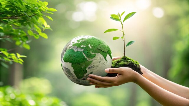 Nurturing the Planet with a Symbol of Hope for a Sustainable, Eco-Friendly Future V6