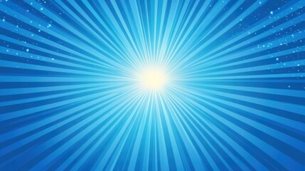 A bright blue sky with a white sun in the center