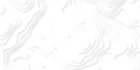 White paper cut decoration textured with wavy layers 3d topography relief background. Abstract paper carve template. abstract colorful 3d papercut topography relief vector background illustration. 