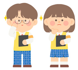 학교의 여자, 남자 선도부원