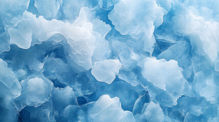 Obraz premium Abstract Blue Ice Background: A Stunning, Realistic Illustration of Glacial Ice Formations in a Cold Winter Landscape, Showing Textured, Crystalline, and Icy Details.