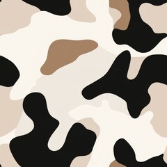 Seamless abstract camouflage background in beige and cream tones for contemporary fashion and decor