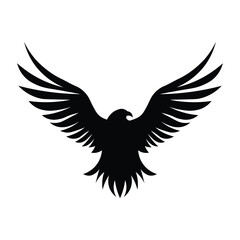 American Bald Eagle Silhouette Vector Art - Perfect for Laser Cutting, Cricut Files, and Wood Engraving