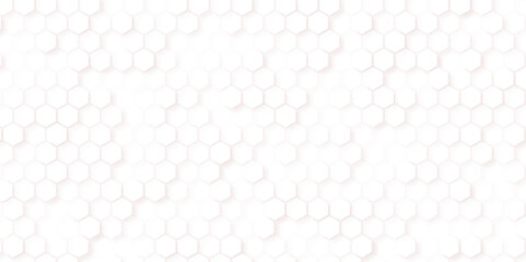 Abstract. Embossed Hexagon , honeycomb white Background ,light and shadow, hexagon geometric pattern. seamless hex background.