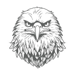 American Bald Eagle Silhouette Vector Art - Perfect for Laser Cutting, Cricut Files, and Wood Engraving