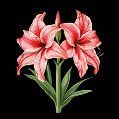 the AI Image Generator, beautiful pink lily