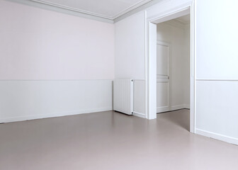 empty white room