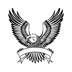 American Bald Eagle Silhouette Vector Art - Perfect for Laser Cutting, Cricut Files, and Wood Engraving