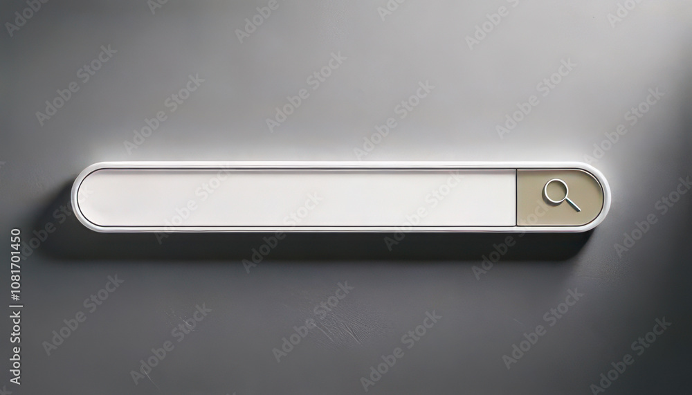 Poster search engine with search bar concept. a minimalist search bar design with a sleek appearance, featu