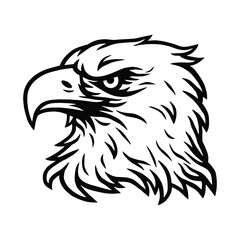 American Bald Eagle Silhouette Vector Art - Perfect for Laser Cutting, Cricut Files, and Wood Engraving