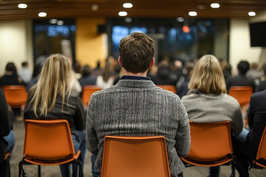 A post-election gathering where the winning candidate thanks their supporters, Generative AI 