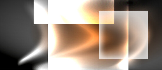 Obraz premium Dark neon colors with glass square shapes