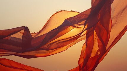 Dancing Fabric in the Wind - a lively and flowing representation of movement. The fabric sways gracefully, creating a sense of freedom and lightness.