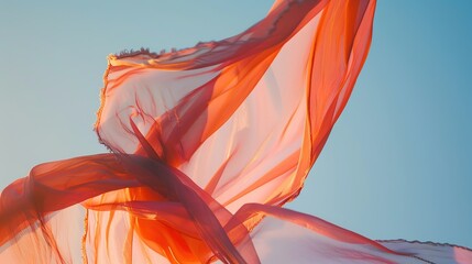 Dancing Fabric in the Wind - a lively and flowing representation of movement. The fabric sways gracefully, creating a sense of freedom and lightness.