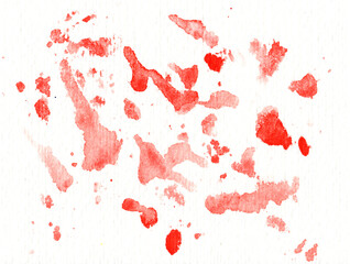 rote Farbspritzer