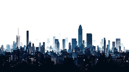 Obraz premium abstract city skyline