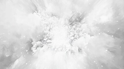 White granule explosion. Abstract white dust overlay texture.