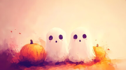 Cute Halloween Pumpkin Patch Adventure