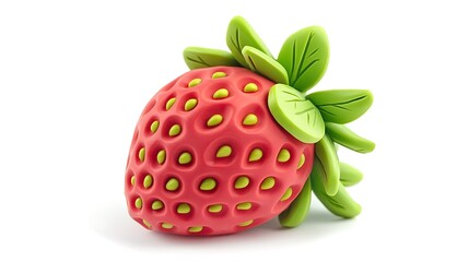 Three Ripe Strawberries