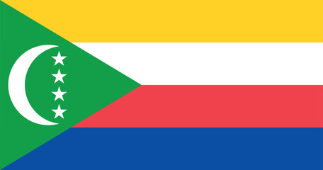 Comoros Flag Illustration