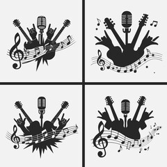 Musician Rockers svg, Rock Music Svg Bundle file