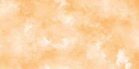 Watercolor painting soft textured on wet white paper for creative art, brown background with vintage marbled texture with grunge clouds, grunge and grainy light brown splashed watercolor background.