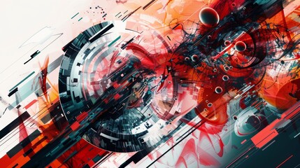 Abstract digital design elements