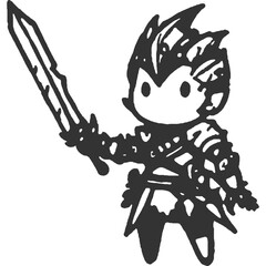 Holding the Line Vintage Illustration Vector