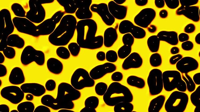 cell motion with leopard background