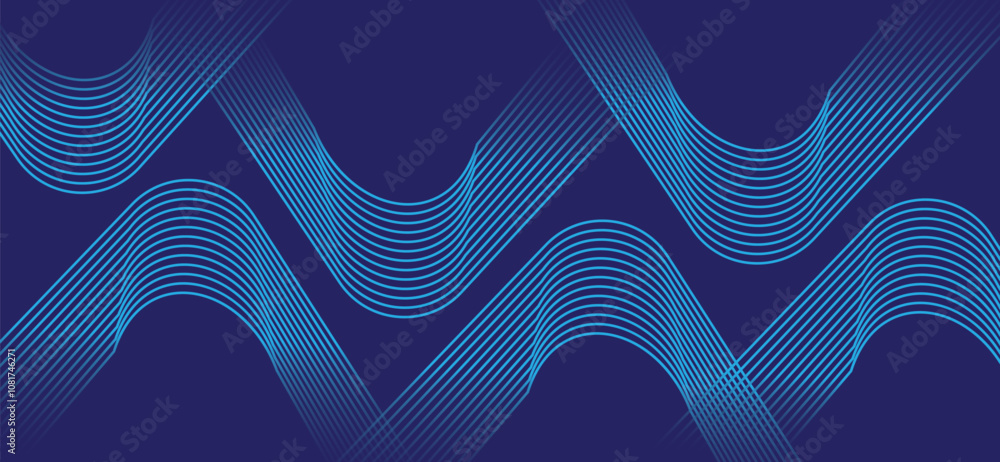 Poster abstracts elegant geometric line background. lines wave abstract stripe design. web design.
