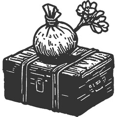 Kept from the Kingdom Vintage Illustration Vector