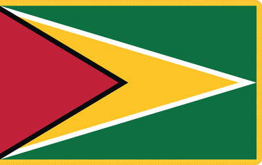 Guyana Flag Illustration