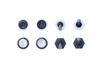 Skeuomorphic UI Design Icons Set