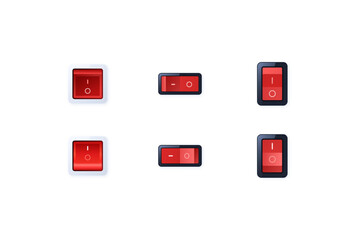 Skeuomorphic UI Design Icons Set