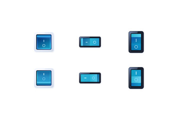 Skeuomorphic UI Design Icons Set