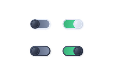 Skeuomorphic UI Design Icons Set
