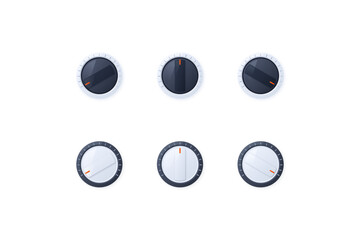 Skeuomorphic UI Design Icons Set
