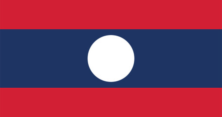 Laos Flag Illustration