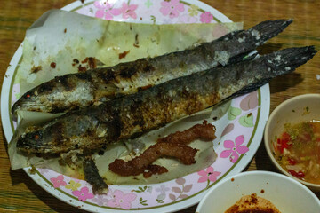 Grilled fish is Staple food in rural Asia