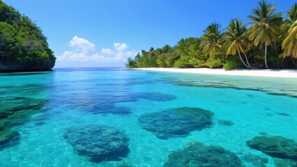 Fototapeta premium tropical paradise island