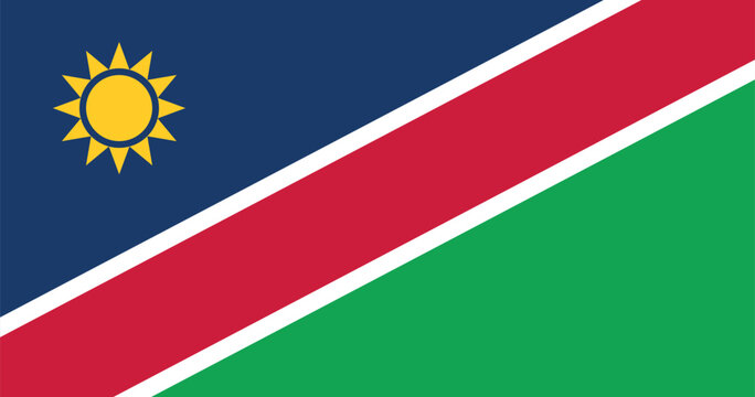 Namibia Flag Illustration