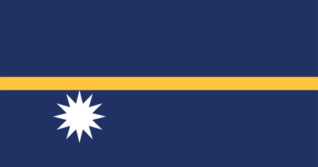 Nauru Flag Illustration