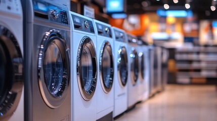 Customers enjoying online appliance shopping, exploring options from home