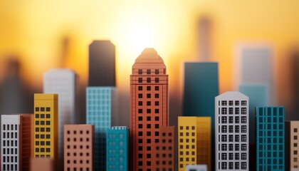Obraz premium Urban architecture, shaping cityscapes