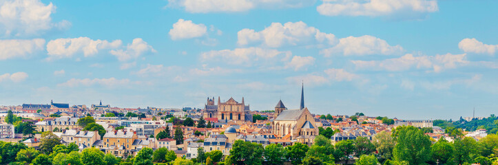 Panorama of Poitiers city landscape view © M.studio