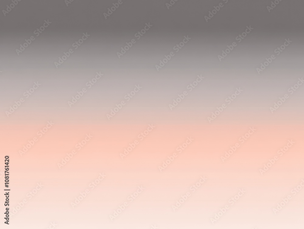 Poster a soft gradient transitioning from gray to a warm peach tone, evoking a calm atmosphere.