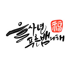 을사년 2025년 새해인사 새해복많이받으세요 설날 신년인사 