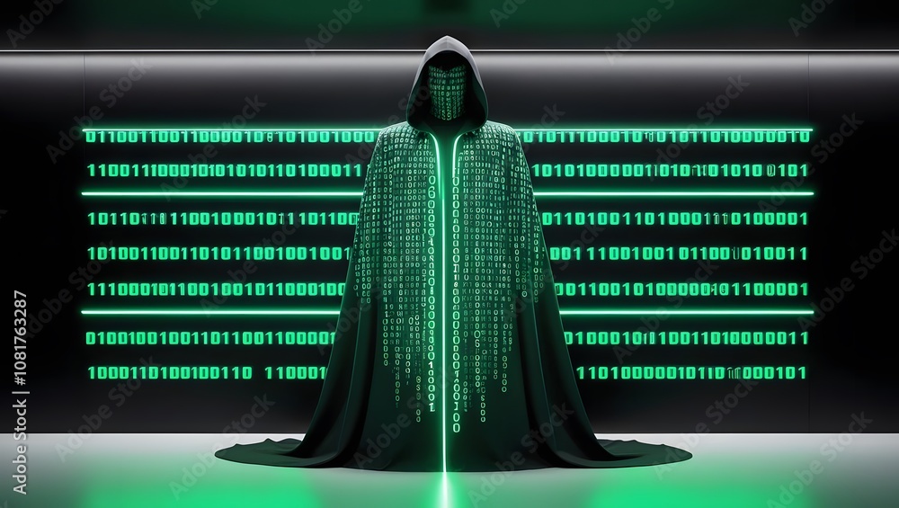 Leinwandbilder mysterious digital entity virtual realm graphic art futuristic environment abstract viewpoint cyberp